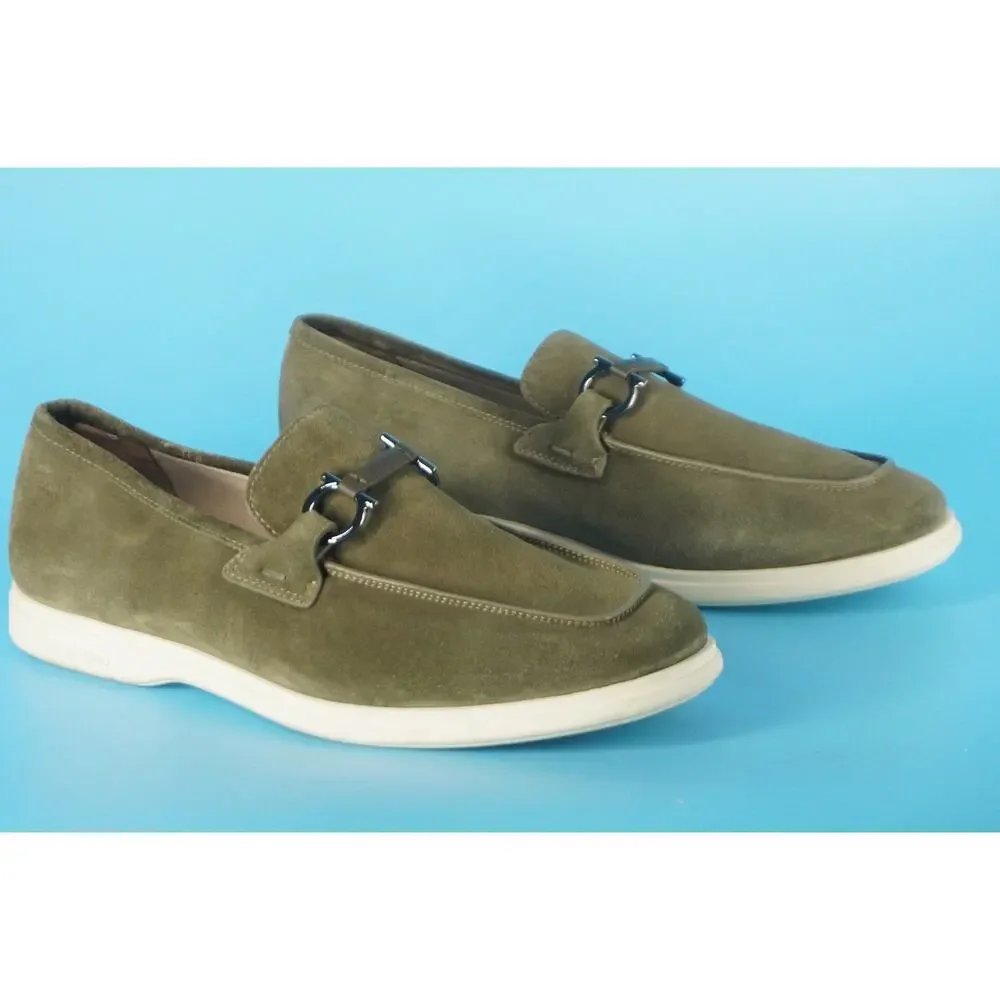 Salvatore Ferragamo Cosimo Suede Driving Loafers size 9 M moccasins Bit NIB $950